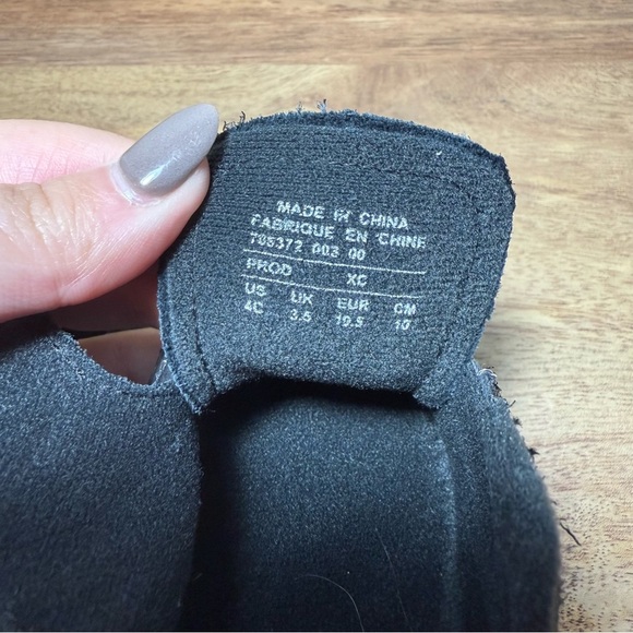 Nike Baby Black Waffle Velcro Trainers, 4C - Picture 5 of 5